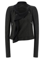 Rick Owens Scarf Biker Jacket