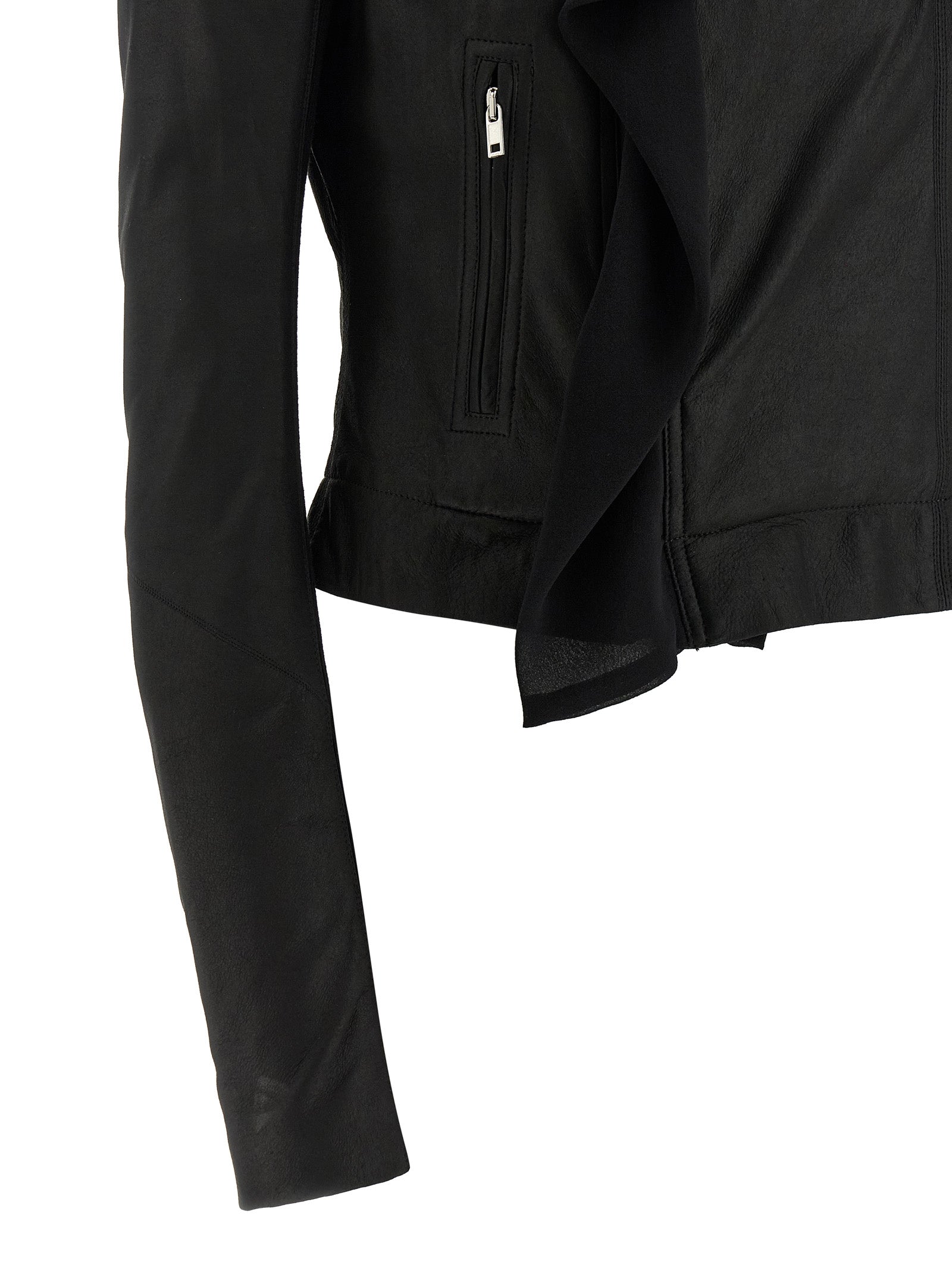 Rick Owens Scarf Biker Jacket