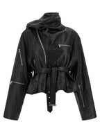 Rick Owens Cropped Scarf Flight Jacket