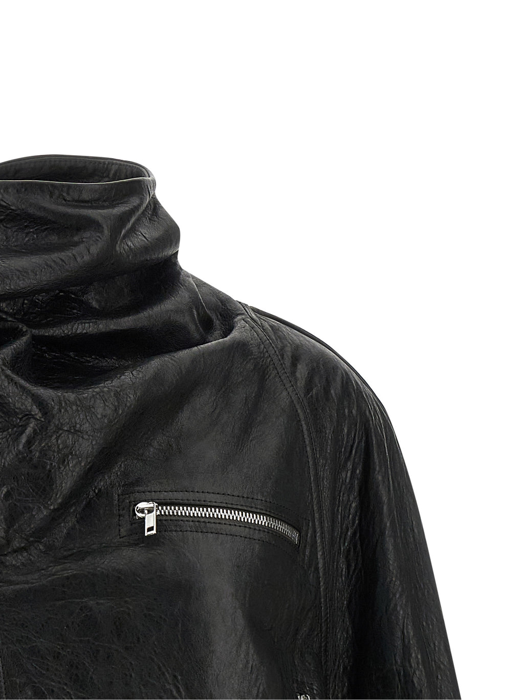 Rick Owens Cropped Scarf Flight Jacket