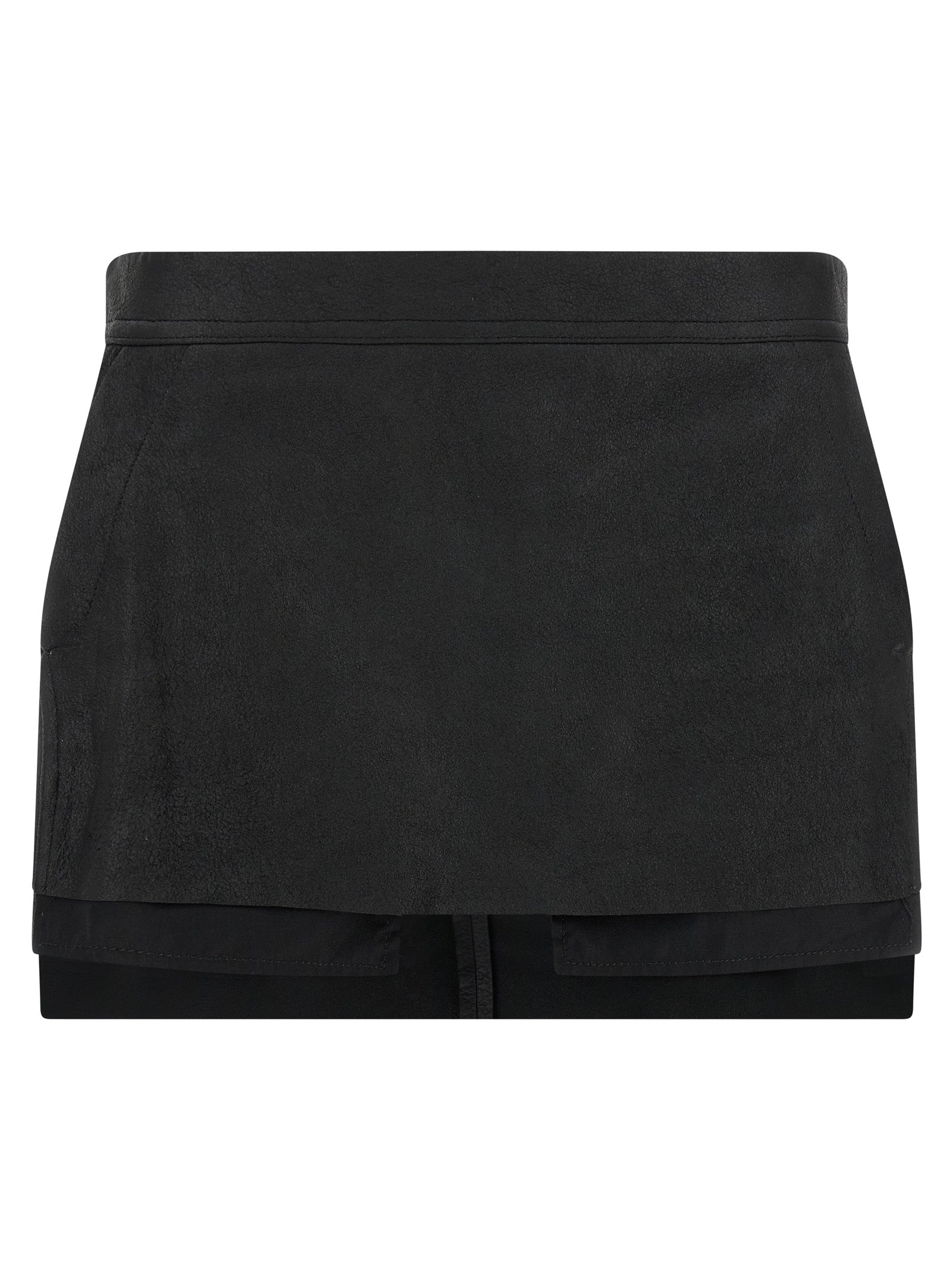 Rick Owens Fog Cutdff Mini Skirt