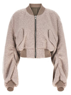 Rick Owens Secchia Cropped Flight Bomber Jacket
