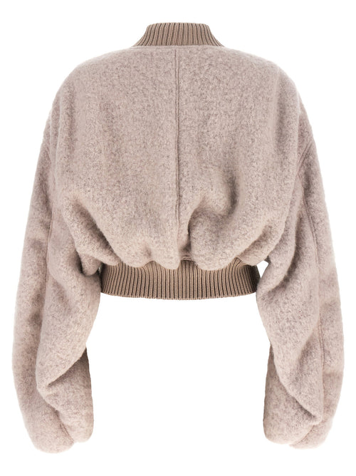 Rick Owens Secchia Cropped Flight Bomber Jacket
