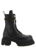 Rick Owens Lace Up Bogun Combat Boots