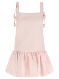 Self-Portrait Pink Flower Taffetà Dress
