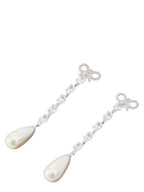 أقراط Self-Portrait Bow Pearl Droplet