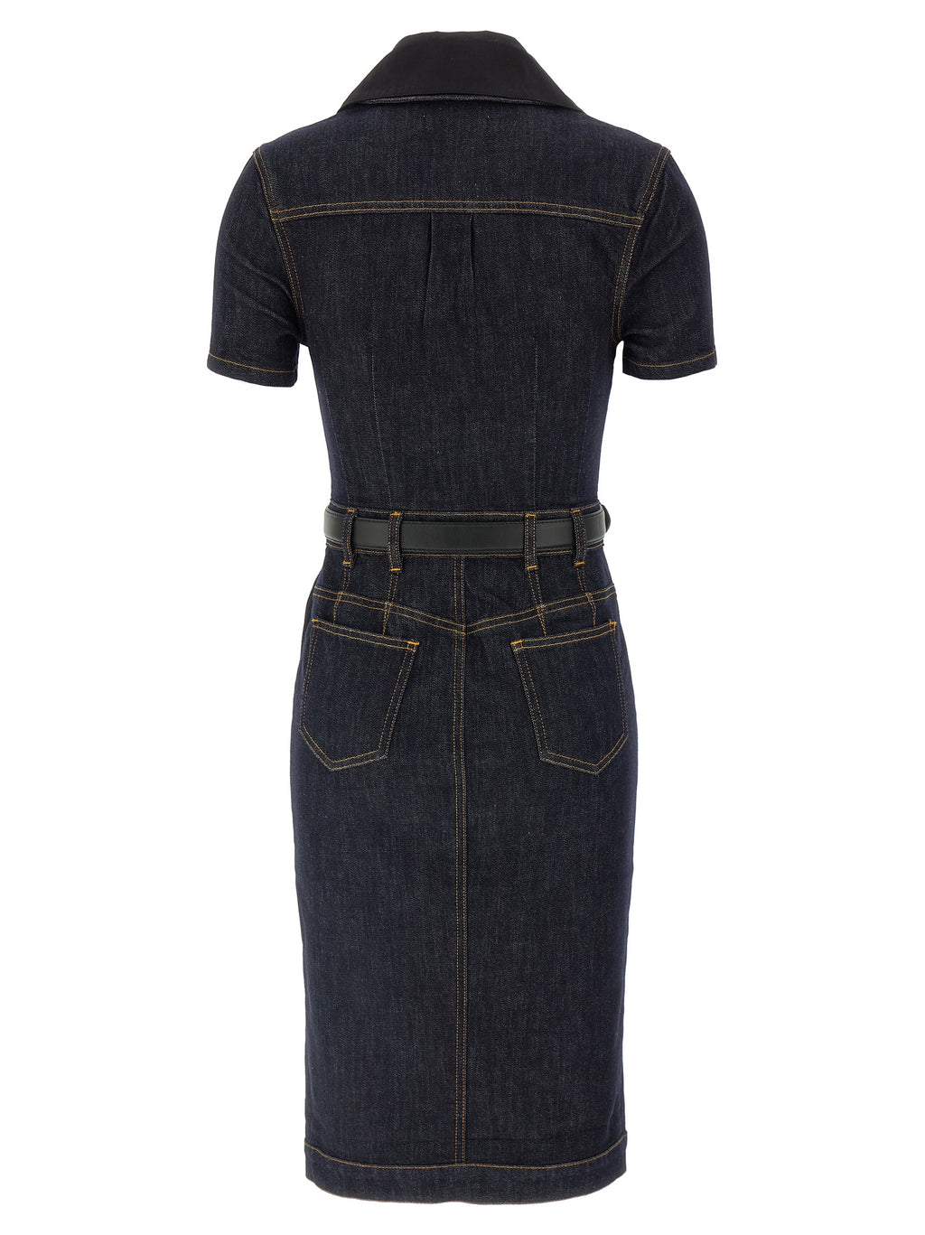 Self-Portrait Indigo Denim Midi Dress