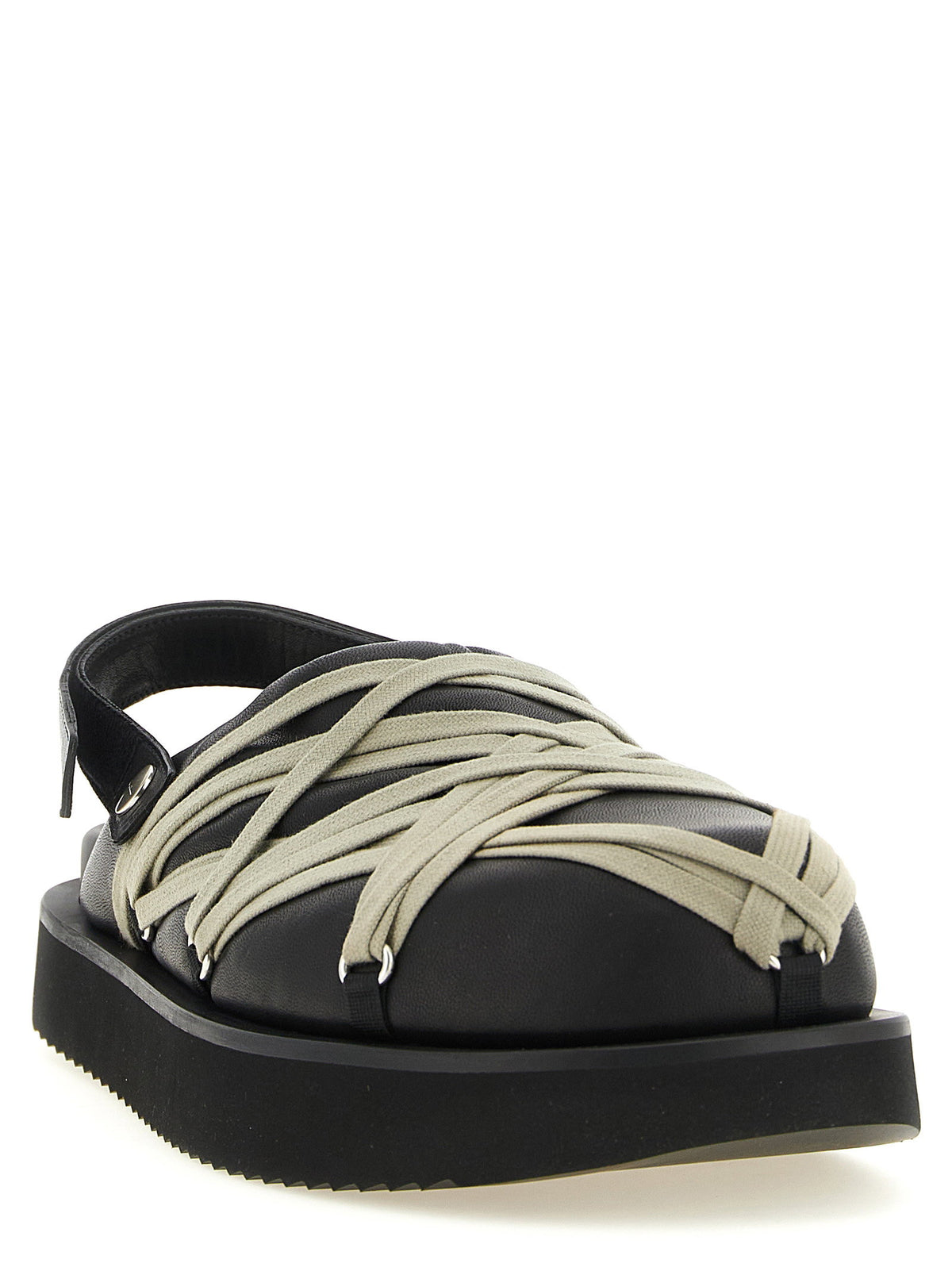 Rick Owens Padded Megalace Platform Sabots