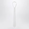 1989 STUDIO White striped tie