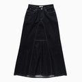1989 STUDIO Long denim skirt dark blue