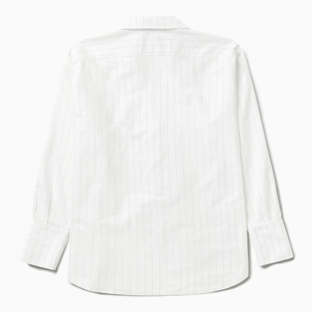 1989 STUDIO Striped l/s shirt dress white