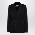Maison Margiela Black double-breasted jacket in wool
