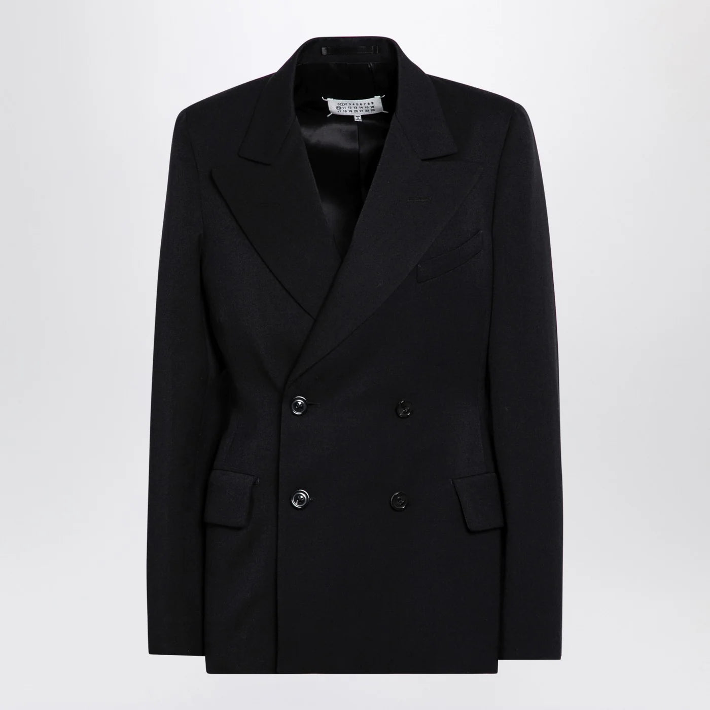 Maison Margiela Black double-breasted jacket in wool