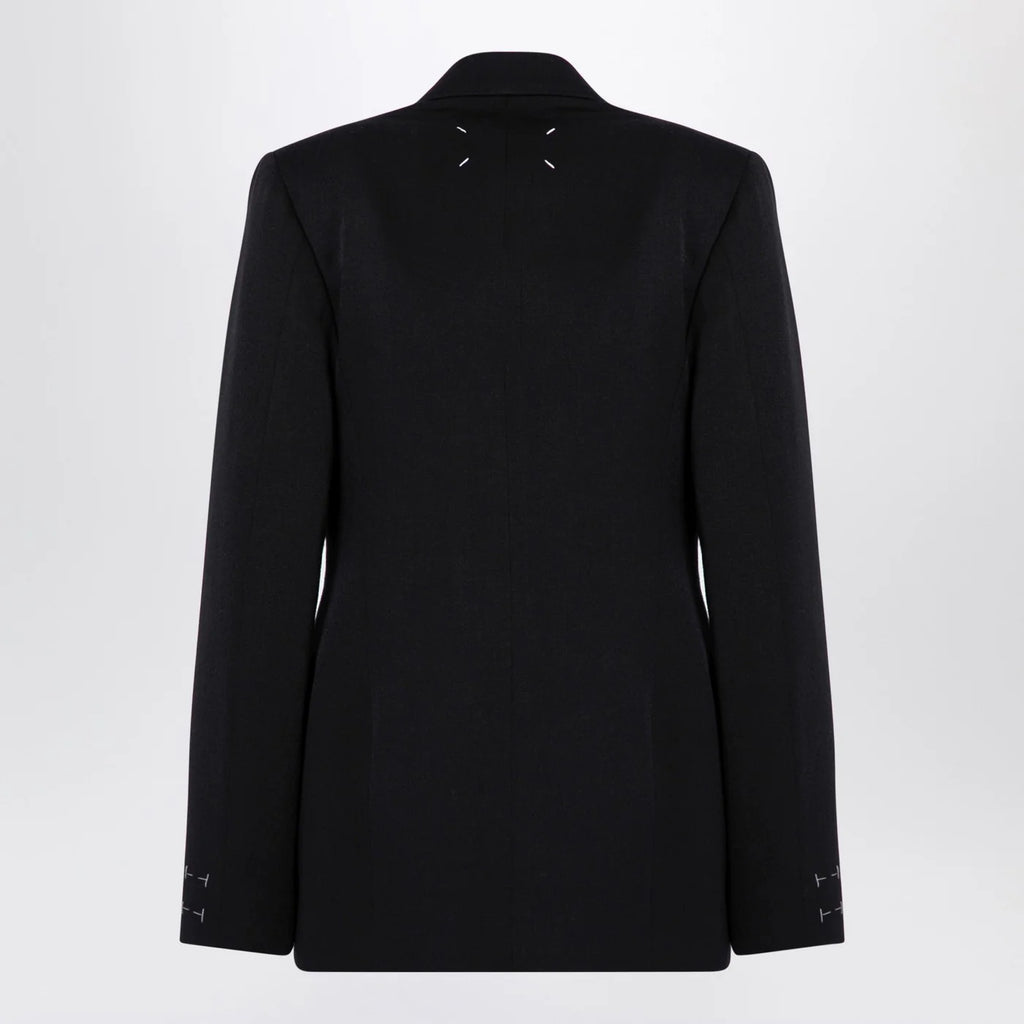 Maison Margiela Black double-breasted jacket in wool