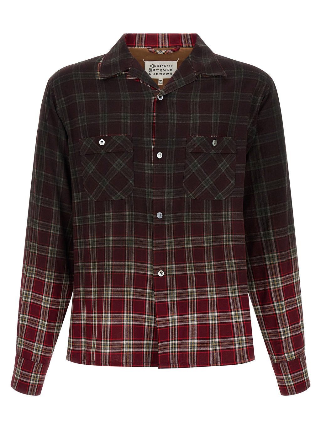 Maison Margiela Check Shirt With Gradient Effect