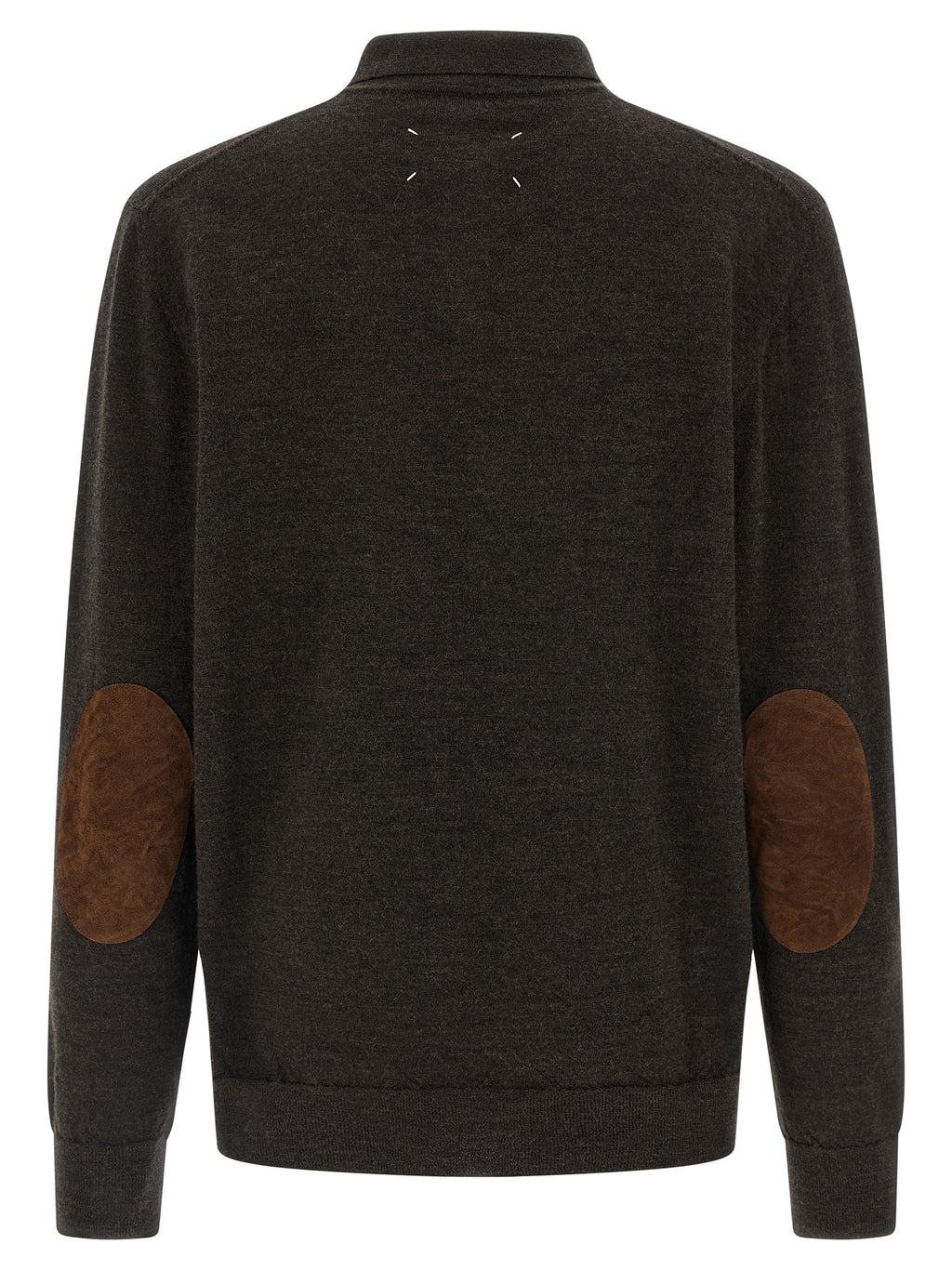 Maison Margiela Suede Patch Polo Shirt