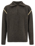 Maison Margiela Elbow Patch Quarter-zip  Reversible Sweater
