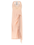 Maison Margiela Silk Lace Slip Midi Dress Dress