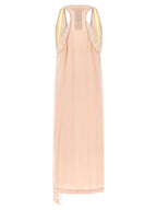 Maison Margiela Silk Lace Slip Midi Dress Dress
