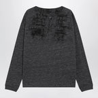 Maison Margiela Long-sleeve cotton T-shirt in dark grey
