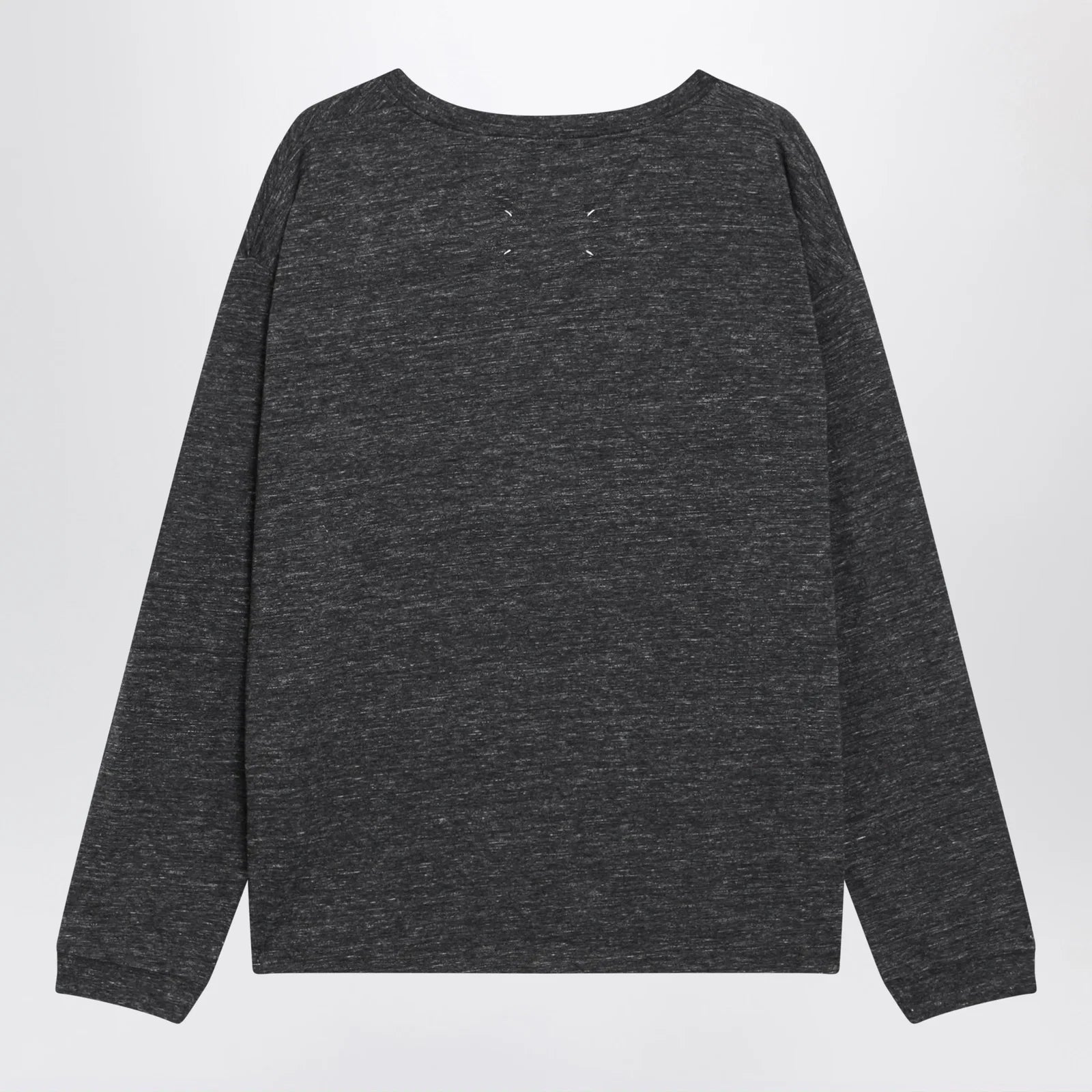 Maison Margiela Long-sleeve cotton T-shirt in dark grey