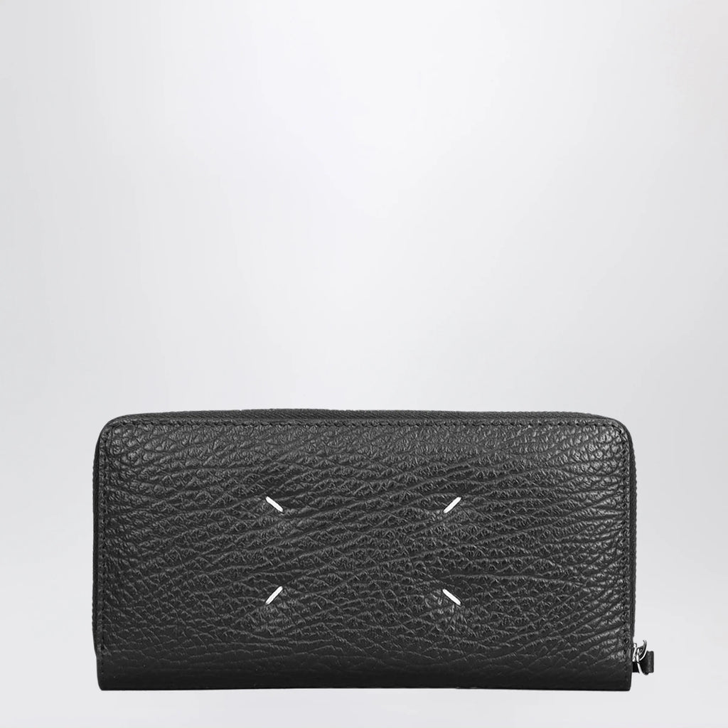 Maison Margiela Four Stitches zip-around wallet black