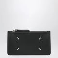 Maison Margiela Black Four Stitches Zip Card Holder