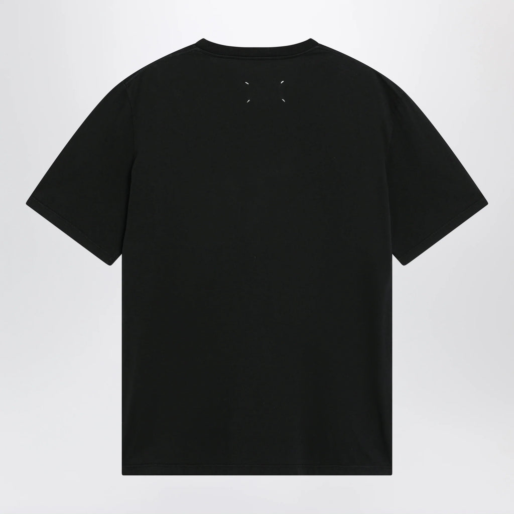 Maison Margiela Taped cotton jersey T-shirt in black