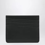 Maison Margiela Four Stitches Card Holder in Black Calf Leather