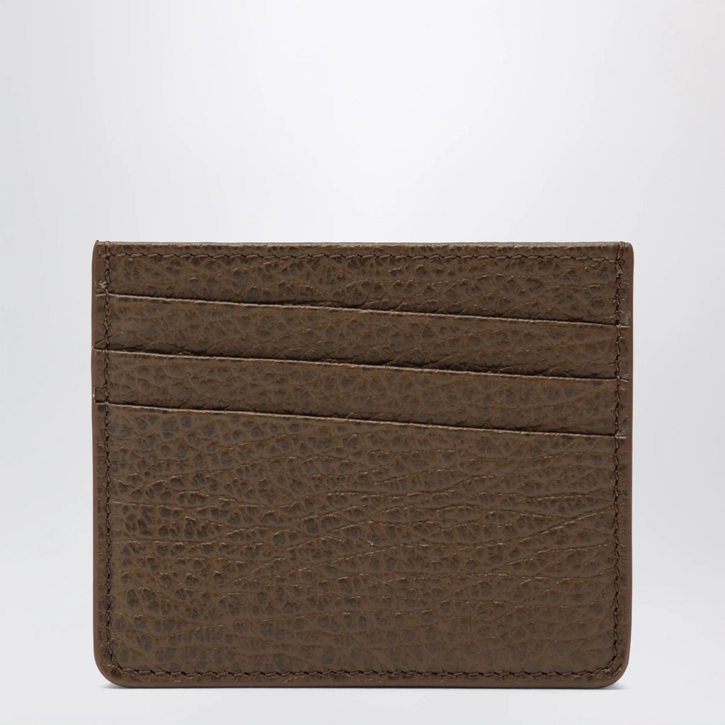 Maison Margiela Brown Four Stitches calfskin card holder