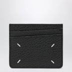 Maison Margiela Black Four Stitches calfskin card holder