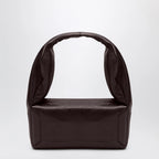 Maison Margiela Box East West Small Bag in Burgundy Leather