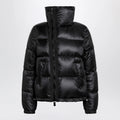 Sacai Black down jacket with asymmetrical zip