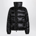 Sacai Black down jacket with asymmetrical zip