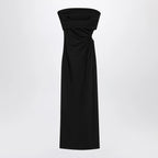 Max Mara Black bustier dress in wool blend
