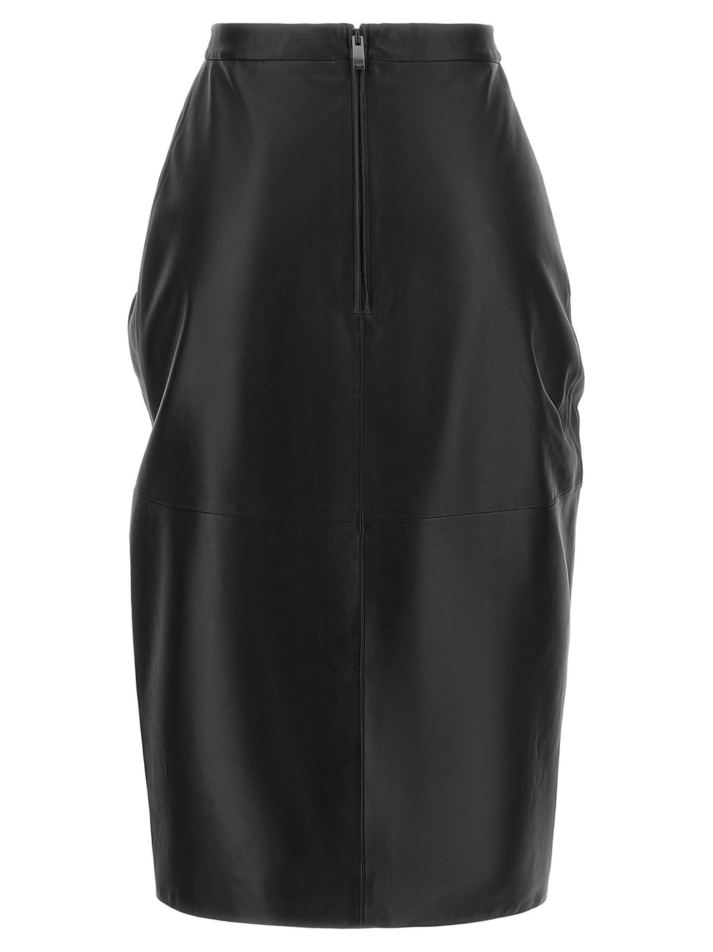 Balmain Leather Skirt