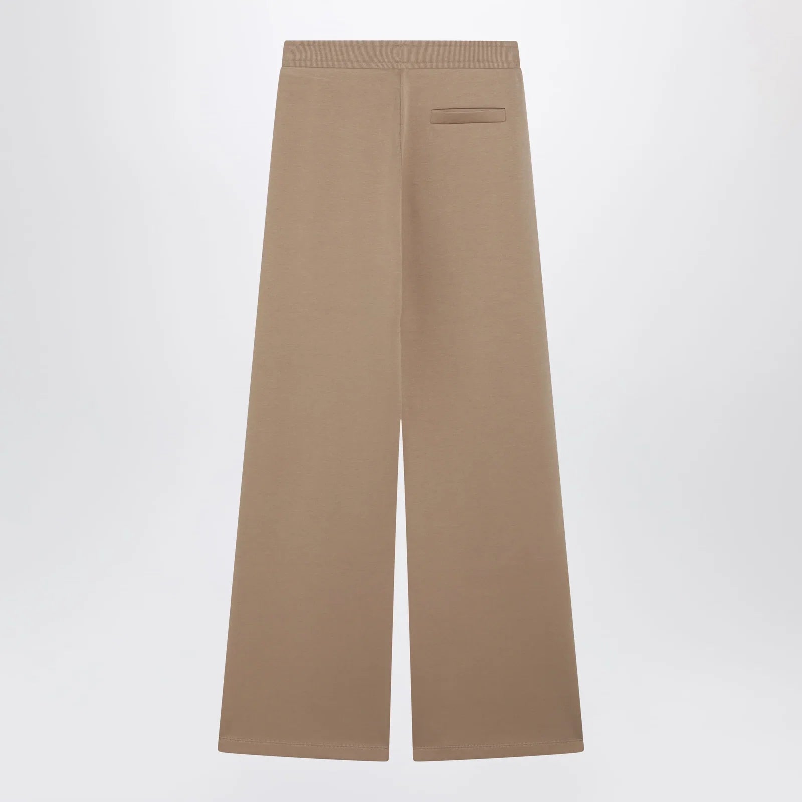 S Max Mara Camel Cotton Jersey Trousers
