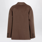 S Max Mara Brown double-wool single-breasted jacket