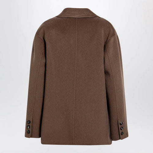 S Max Mara Brown double-wool single-breasted jacket