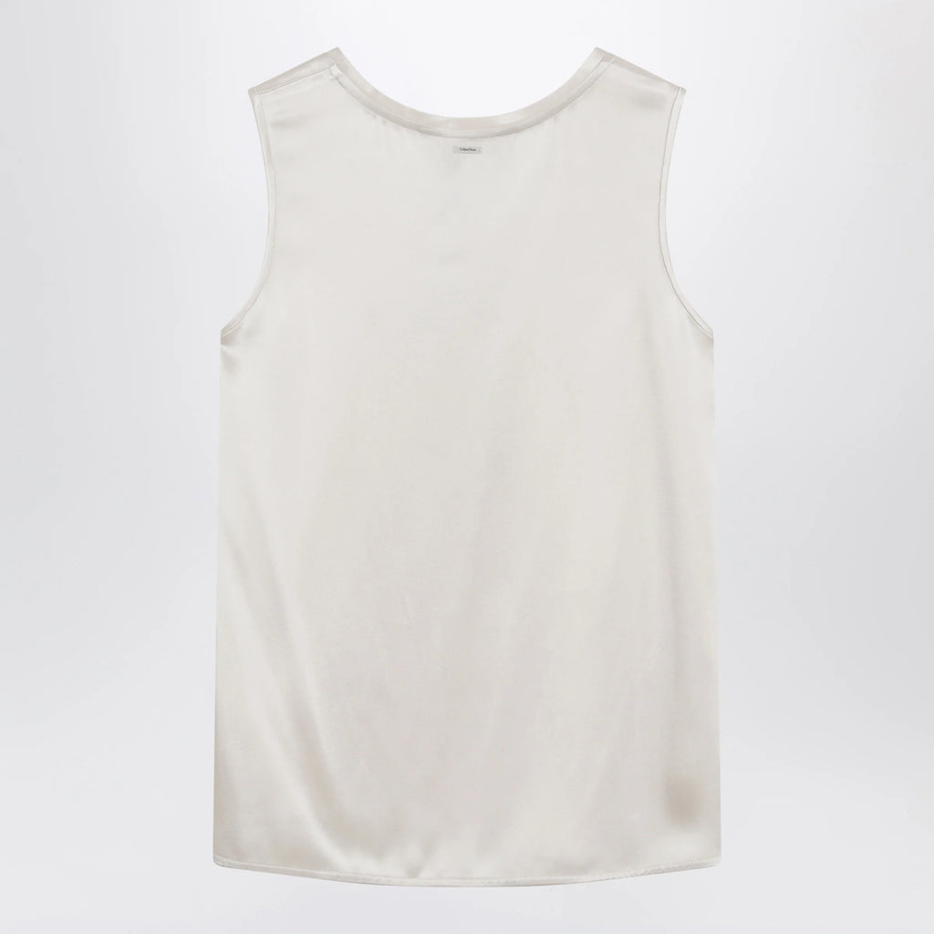 S Max Mara Ivory satin top
