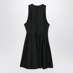 Sportmax Sleeveless short cotton dress in black