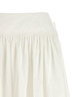Self-Portrait Self Portrait White Cotton Embroidered Midi Skirt