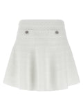Self-Portrait Pointelle Knit Mini Skirt