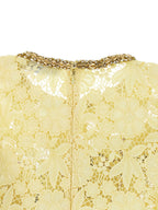 Self-Portrait Yellow Lace Top