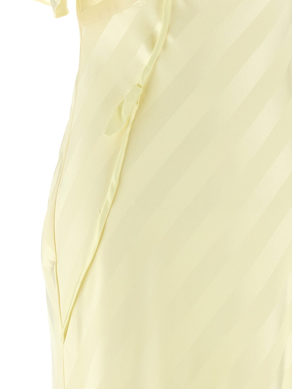 Self-Portrait Satin Striped Long Dress