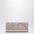 Jimmy Choo Pink Sweetie Glitter Fabric Clutch