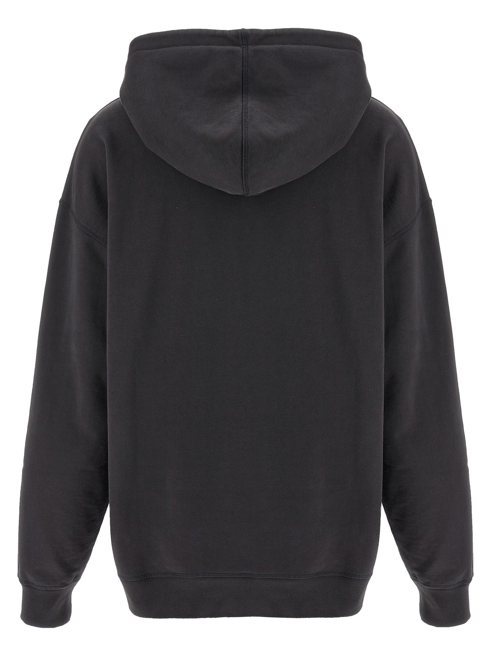 Ganni Grey Animal Print Hoodie