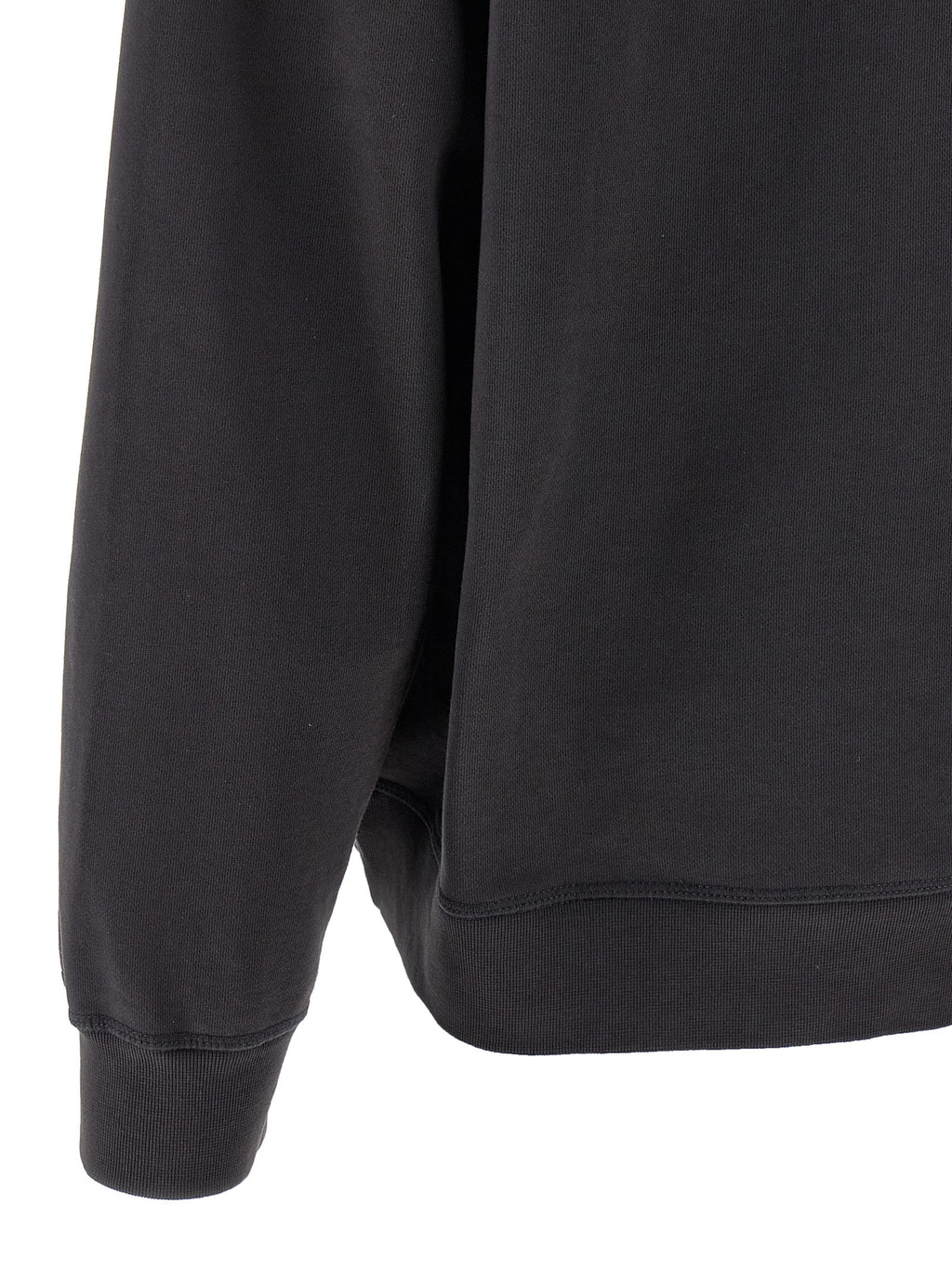 Ganni Grey Animal Print Hoodie
