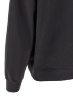 Ganni Grey Animal Print Hoodie