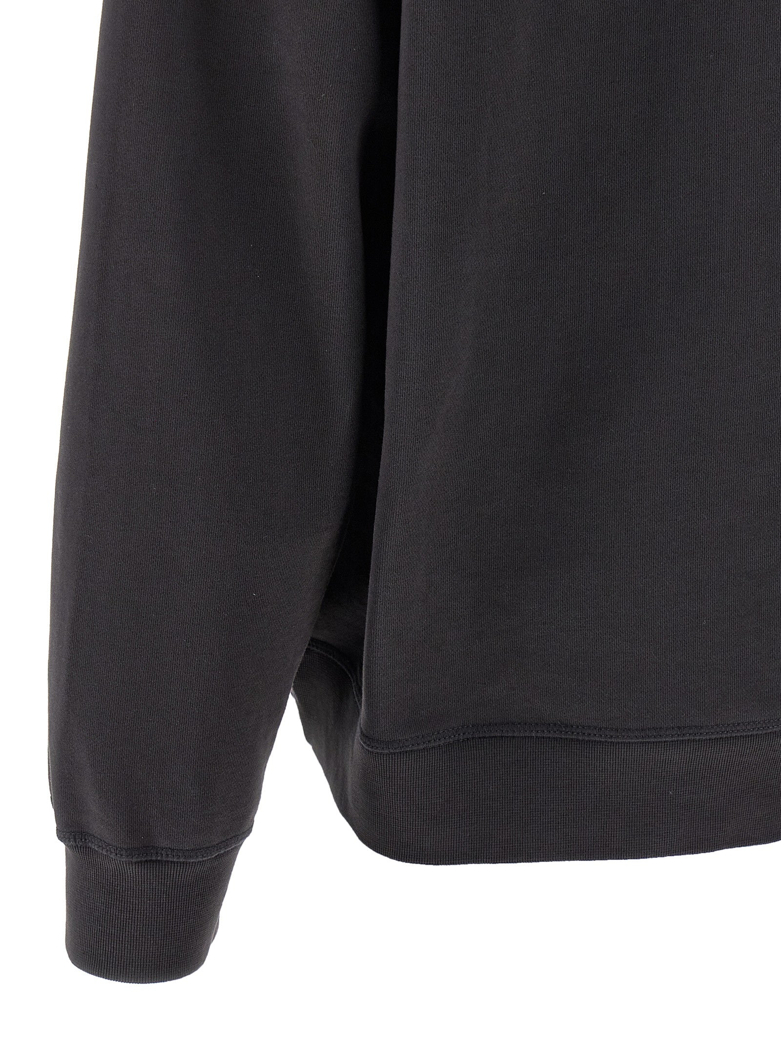 Ganni Grey Animal Print Hoodie